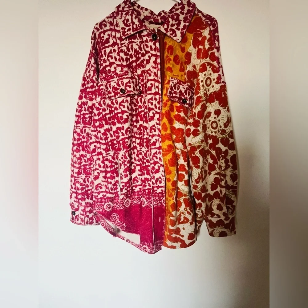 Free People Ruby printed jacket shacket floral